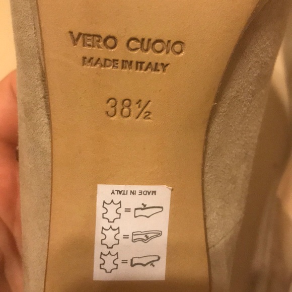 Vero Cuoio Noa Nude Suede Heels - Picture 4 of 5